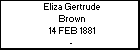 Eliza Gertrude Brown