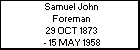 Samuel John Foreman