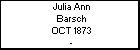 Julia Ann Barsch