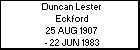 Duncan Lester Eckford