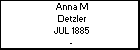 Anna M Detzler