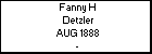 Fanny H Detzler