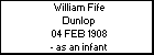 William Fife Dunlop
