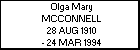 Olga Mary MCCONNELL