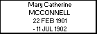 Mary Catherine MCCONNELL
