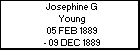 Josephine G Young