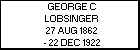 GEORGE C LOBSINGER