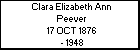 Clara Elizabeth Ann Peever