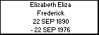 Elizabeth Eliza Frederick