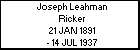Joseph Leahman Ricker