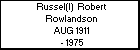 Russel(l)  Robert Rowlandson