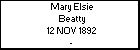 Mary Elsie Beatty