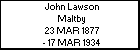 John Lawson Maltby