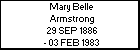 Mary Belle Armstrong