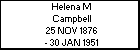 Helena M Campbell