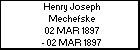 Henry Joseph Mechefske