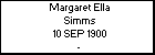 Margaret Ella Simms