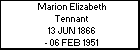 Marion Elizabeth Tennant