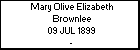 Mary Olive Elizabeth Brownlee