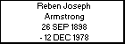 Reben Joseph Armstrong