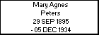 Mary Agnes Peters