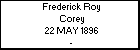 Frederick Roy Corey