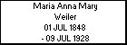 Maria Anna Mary Weiler