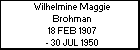 Wilhelmine Maggie Brohman