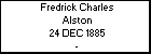 Fredrick Charles Alston