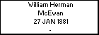 William Herman McEwan