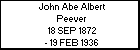 John Abe Albert Peever