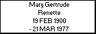 Mary Gertrude Renette