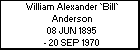 William Alexander `Bill` Anderson