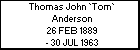 Thomas John `Tom` Anderson