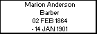 Marion Anderson Barber