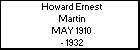 Howard Ernest Martin