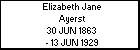 Elizabeth Jane Ayerst