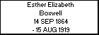 Esther Elizabeth Boxwell