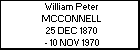 William Peter MCCONNELL