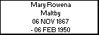 Mary Rowena Maltby