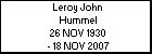 Leroy John Hummel