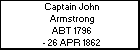 Captain John Armstrong