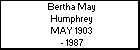 Bertha May Humphrey