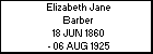 Elizabeth Jane Barber