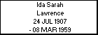 Ida Sarah Lawrence