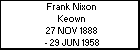 Frank Nixon Keown