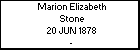 Marion Elizabeth Stone