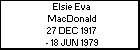 Elsie Eva MacDonald