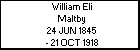 William Eli Maltby