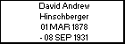 David Andrew Hinschberger